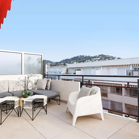Xxl 2 Beds With Xxl Terrace Next To Martinez Lägenhet Cannes
